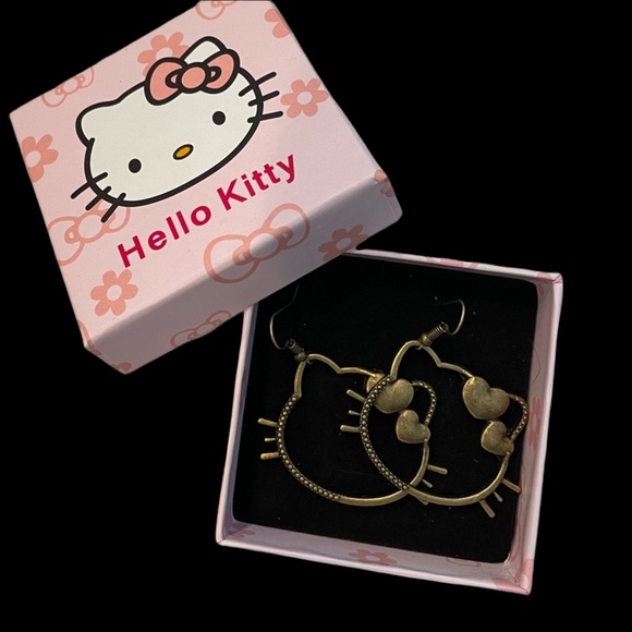 Hello Kitty Jewelry - Hello kitty hypoallergenic earrings with box and dust bag. NWT